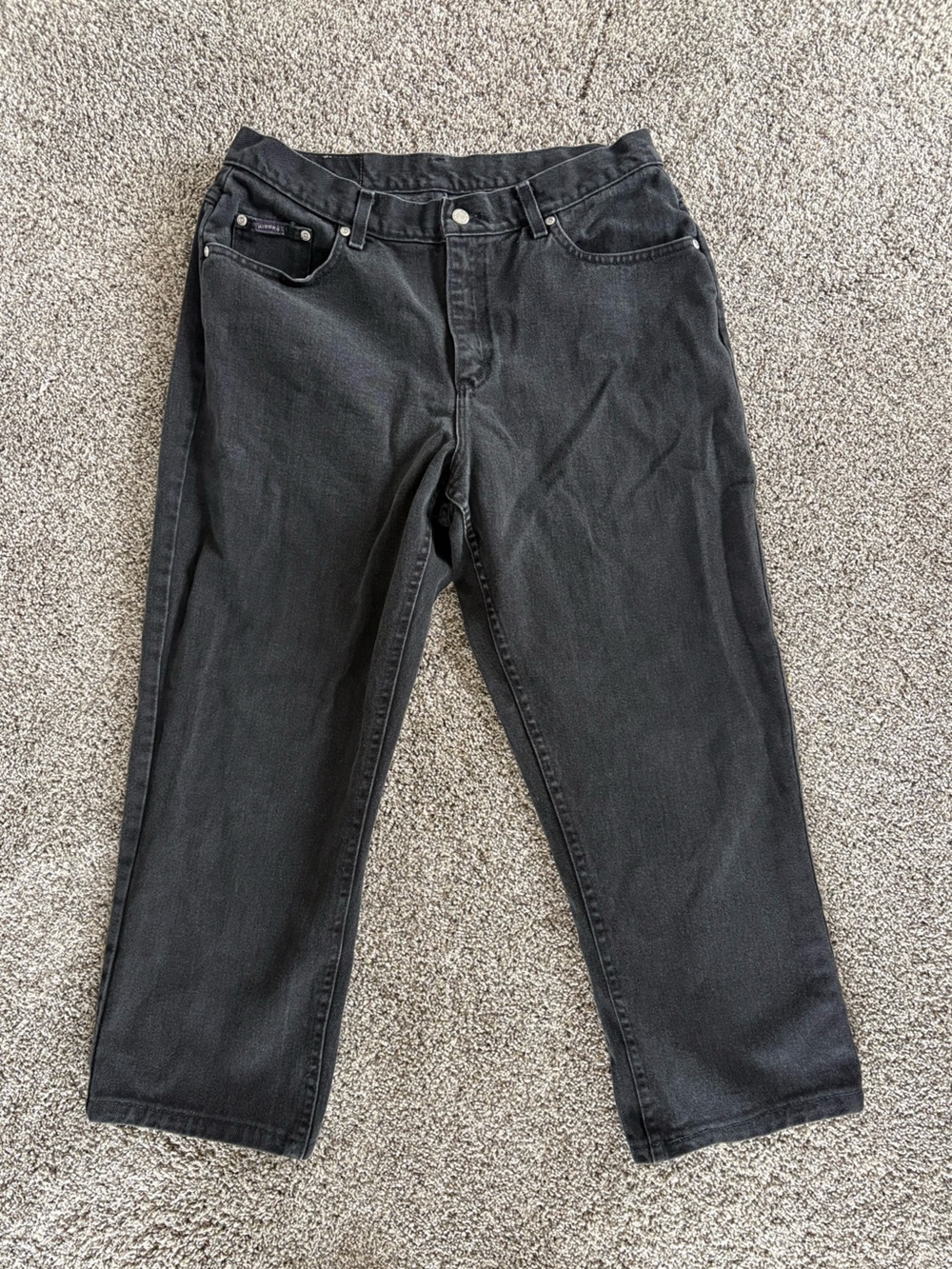 High-Rise Women’s Black Straight Jeans